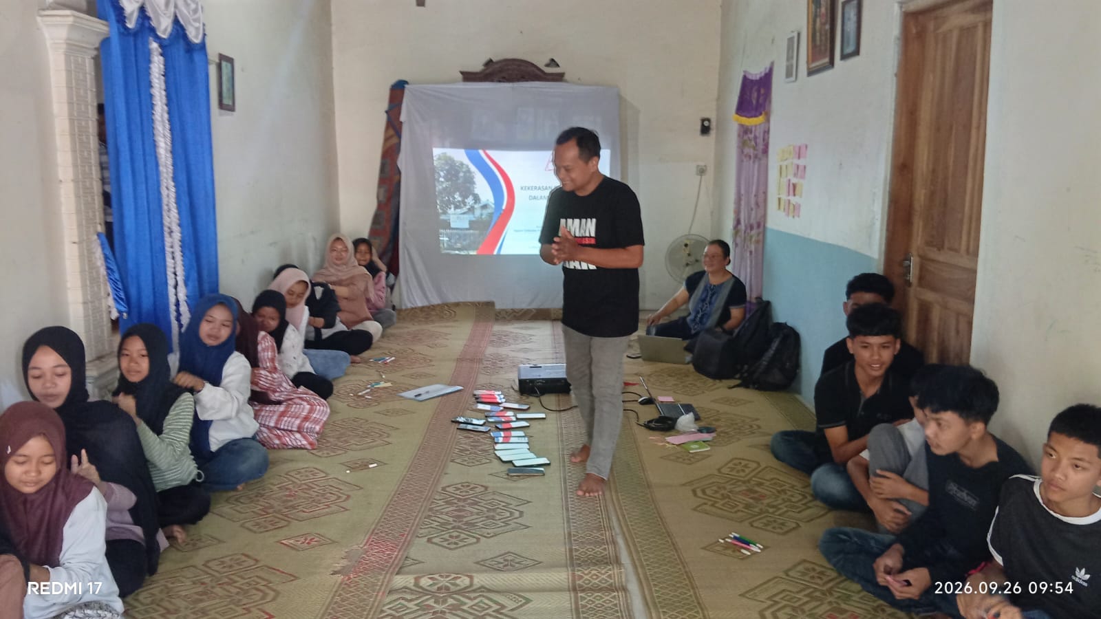 Peserta tengah mengikuti kegiatan diskusi komunitas di Desa Jelok, Cepogo, Boyolali pada Sabtu (26/9/2026). (Foto: Henrico Fajar/SPEK-HAM)